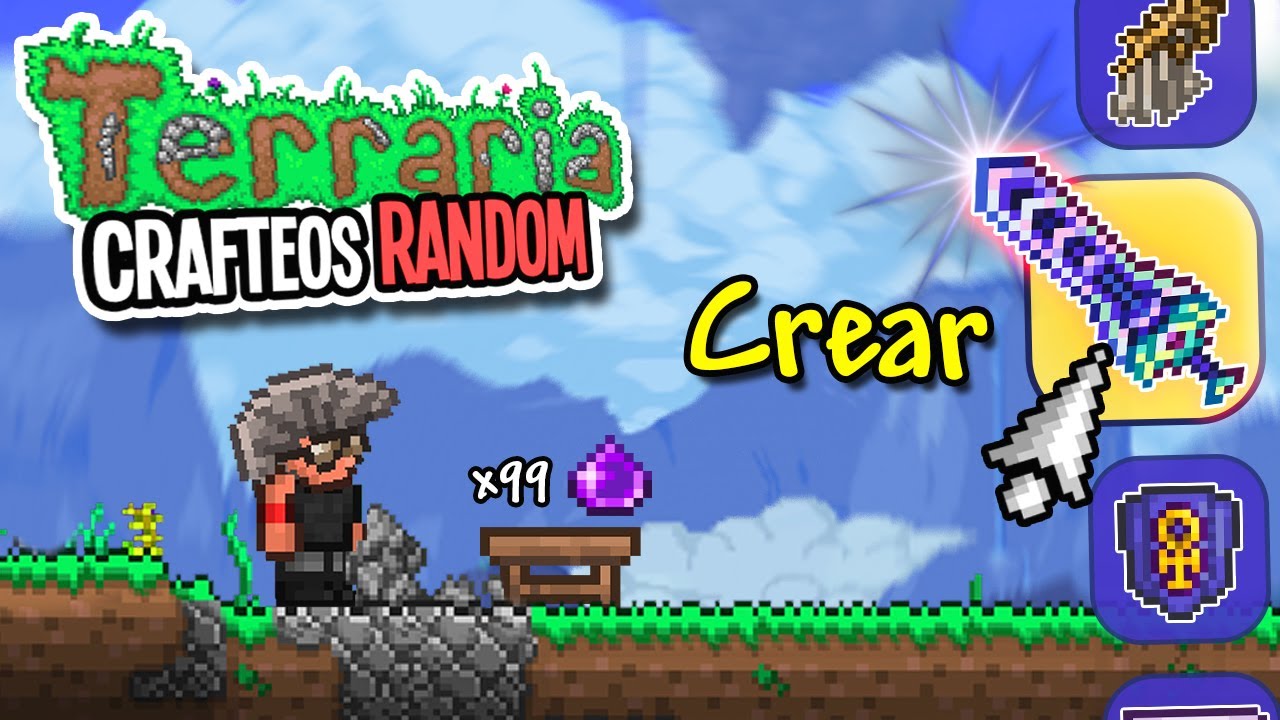 ME PASÉ TERRARIA… PERO CON CRAFTEOS RANDOM 🙀 | #make