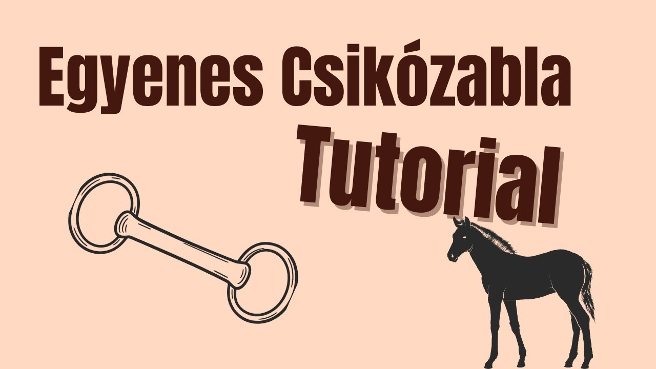 Egyenes csikózabla Tutorial🐴🧡DIY