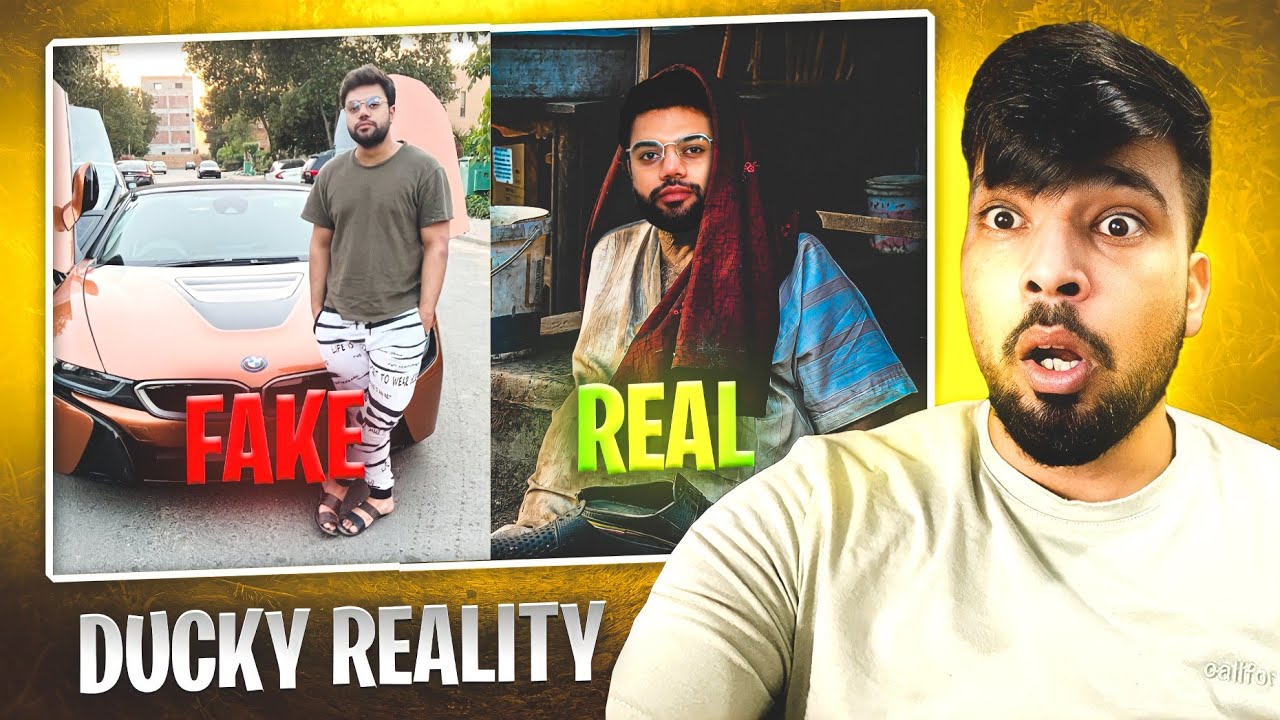 Ducky bhai reality vs fake 😱 meme reaction