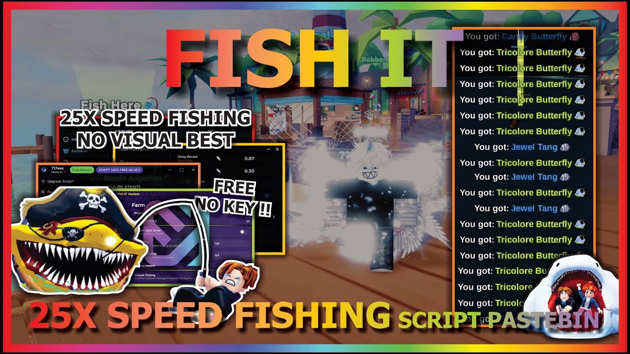 FISH IT Script Pastebin 2026 AUTO FARM, 25X SPEED FISHING, INSTANT FISHING, PREFECT (NO KEY) 🏴&zwj;☠️🐟