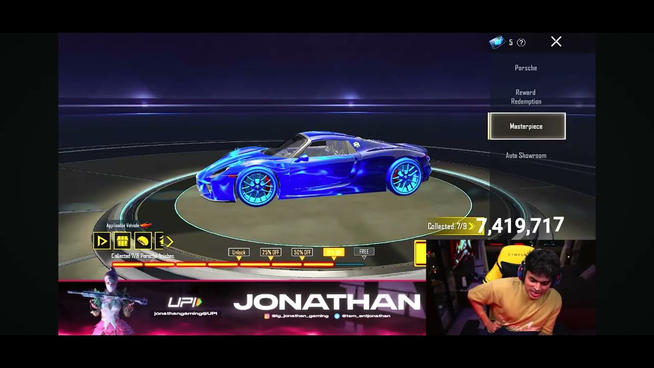 JONATHAN GAMING NEW 3,00,000 PORSCHE CAR OPENING