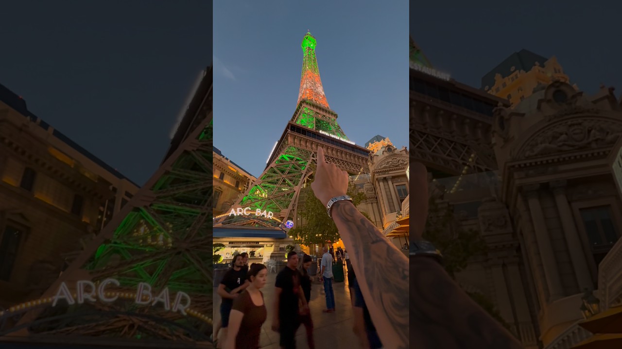 Смотровая площадка Эйфелевой башни в отеле Paris Las Vegas &mdash; Paris Las Vegas Hotel & Casino #Caes...