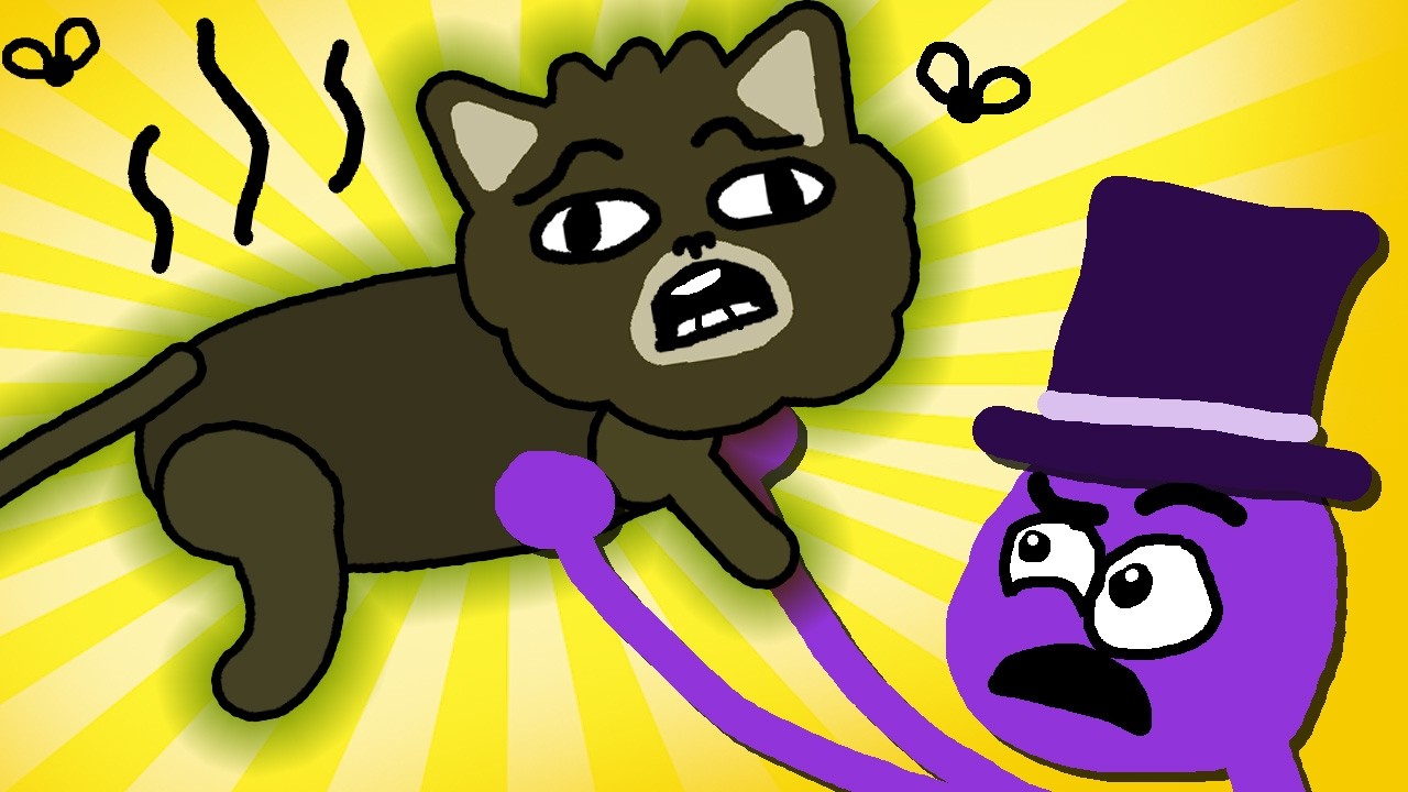 Zombey kämpft mit hässlichen Katzen gegen noch hässlichere Katzen.