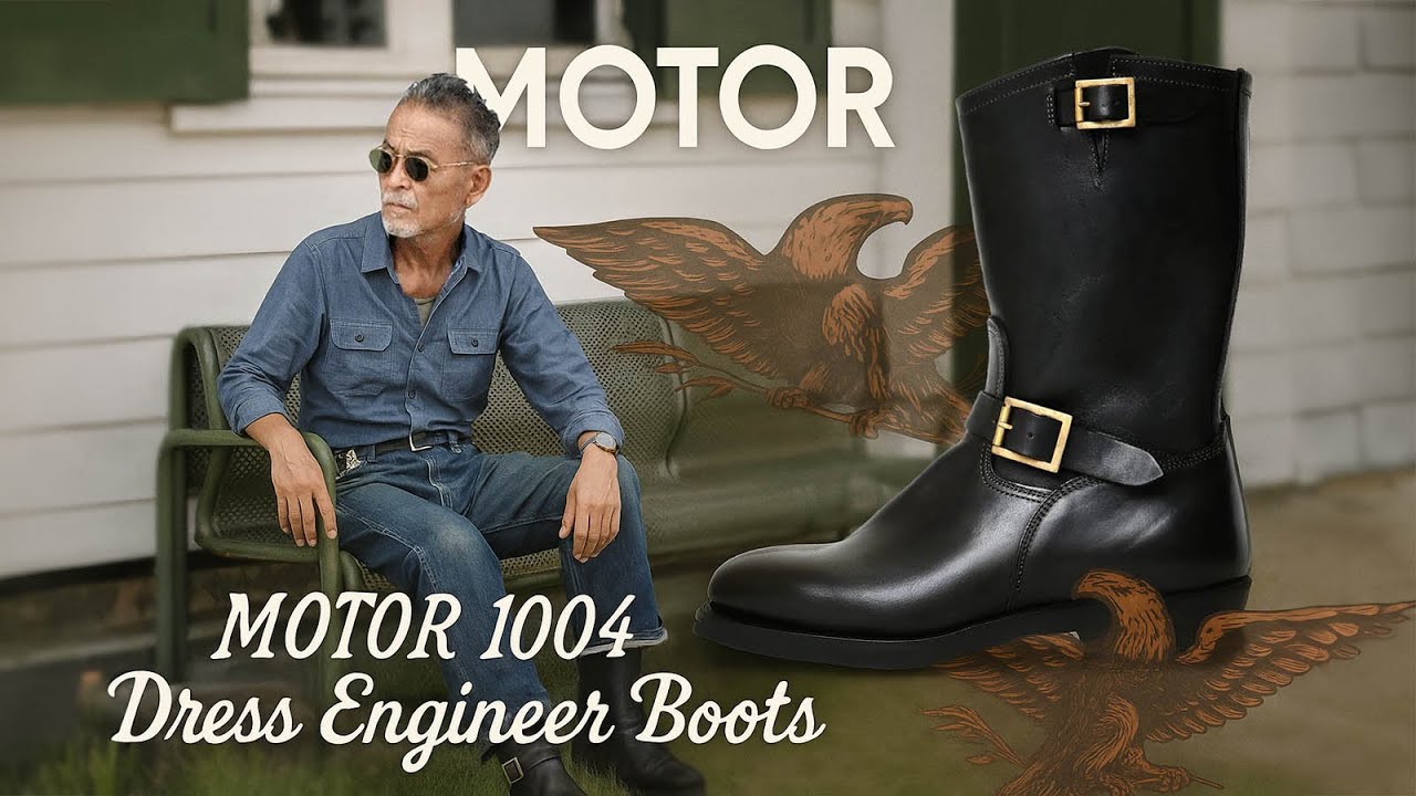 MOTOR 1004 Dress Engineer Boots｜イタリアンホースバットが魅せる大人のエンジニアブーツ