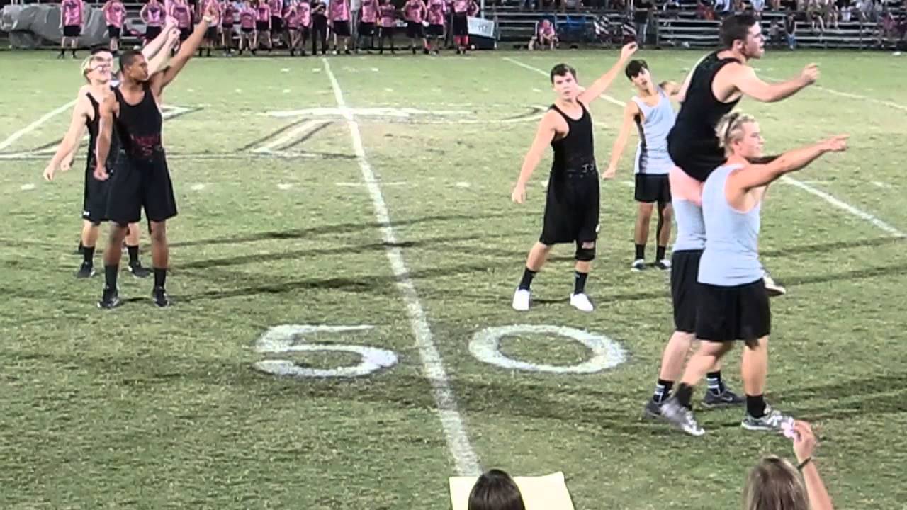 Providence 2014 boys powderpuff cheerleading routine -  high school