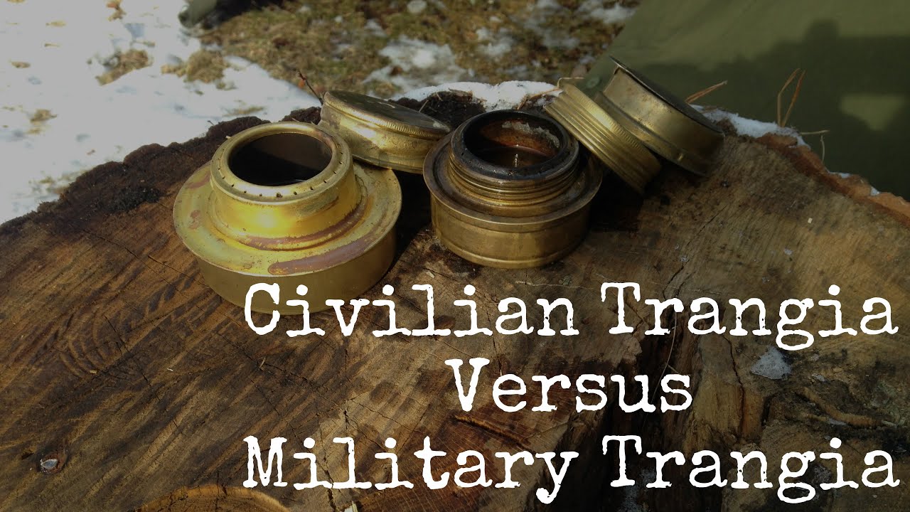 Camp Cooking Military Trangia VERSUS  Civilian Trangia