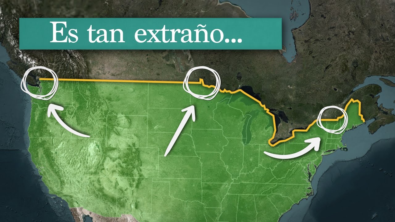 La frontera extraña entre Estados Unidos y Canadá
