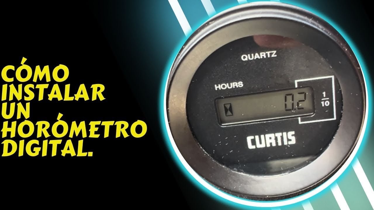 Cómo instalar un horómetro digital.