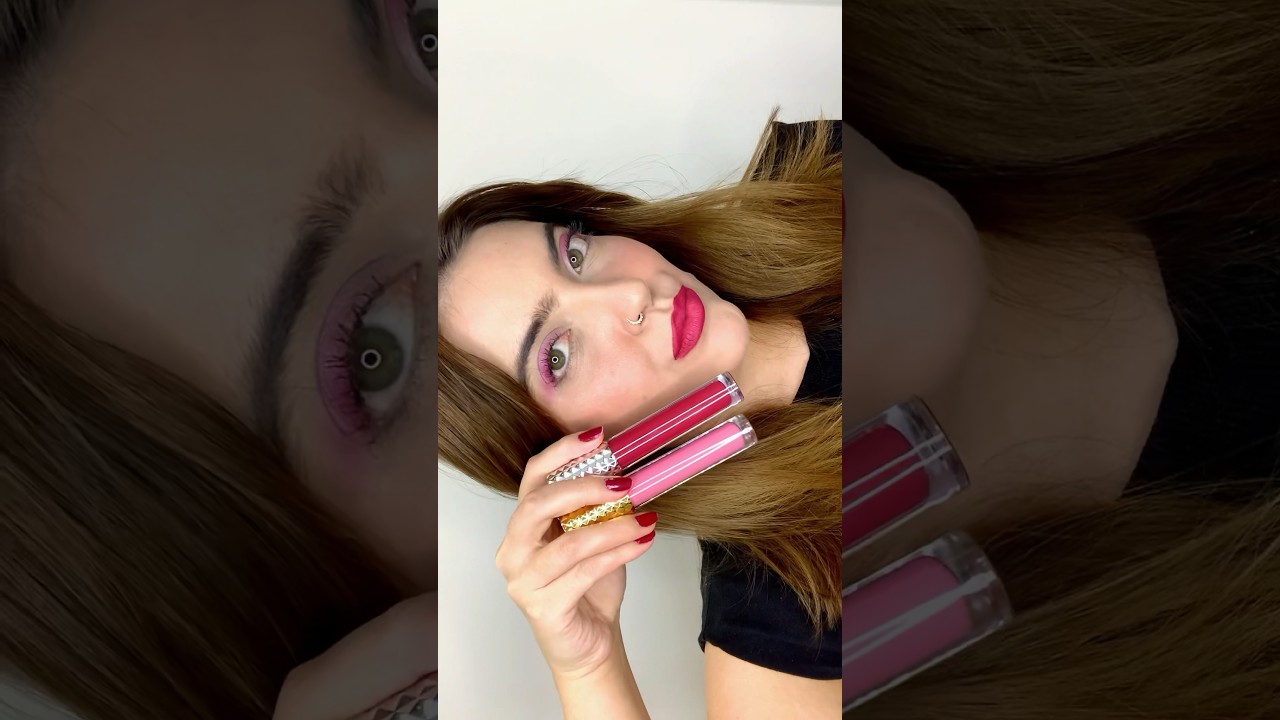 BATOM KISS ME! 💫 &mdash; Bella Femme &bull; degrad&ecirc; nas cores 07 e 02. #maquiagem #batommatte #batom