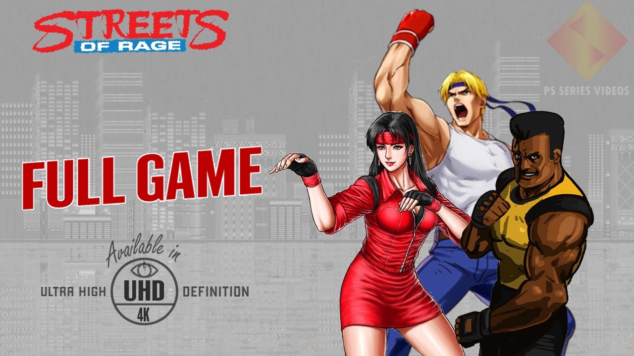 Streets Of Rage - Full Game Walkthrough in 4K