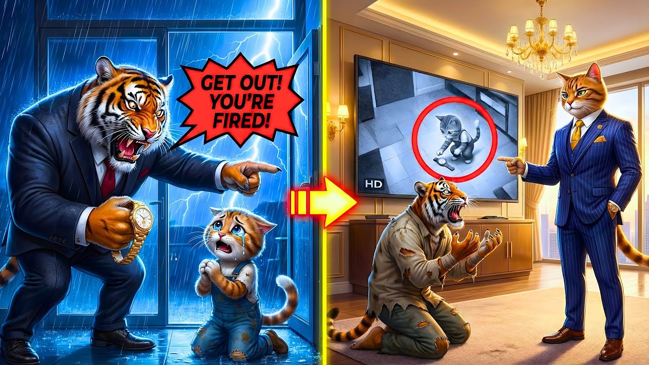 He Kicked Out Janitor Cat For Stealing A Watch... Then The CCTV Exposed The TRUTH!📹