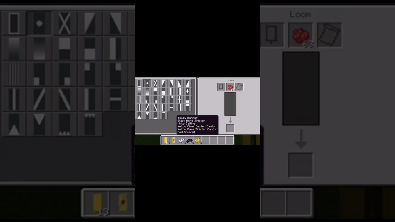 How to make the flag of Brunei in Minecraft #brunei #flags #minecraft #shorts