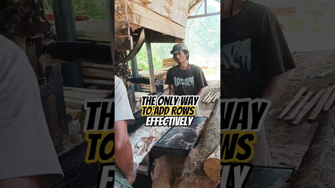 The Only Way to Add Rows Effectively 