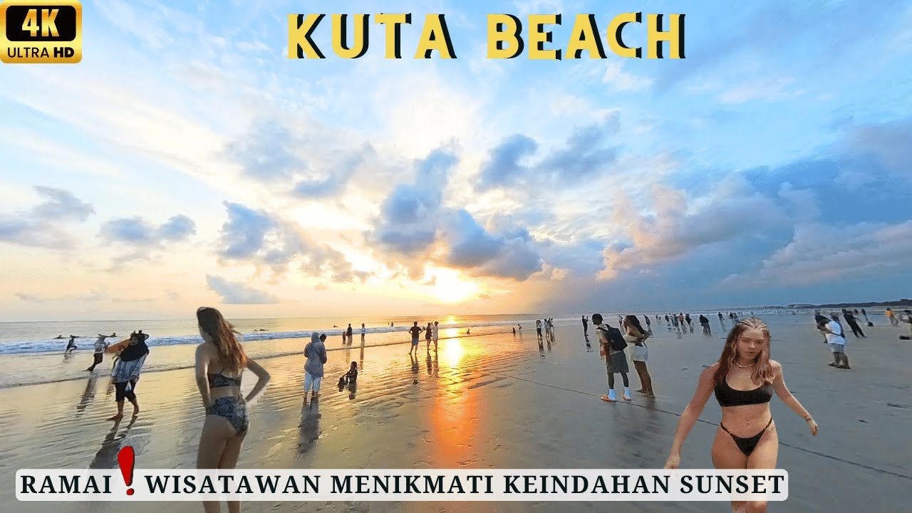 KUTA BEACH BALI | Menikmati Keindahan Sunset di Pantai Kuta