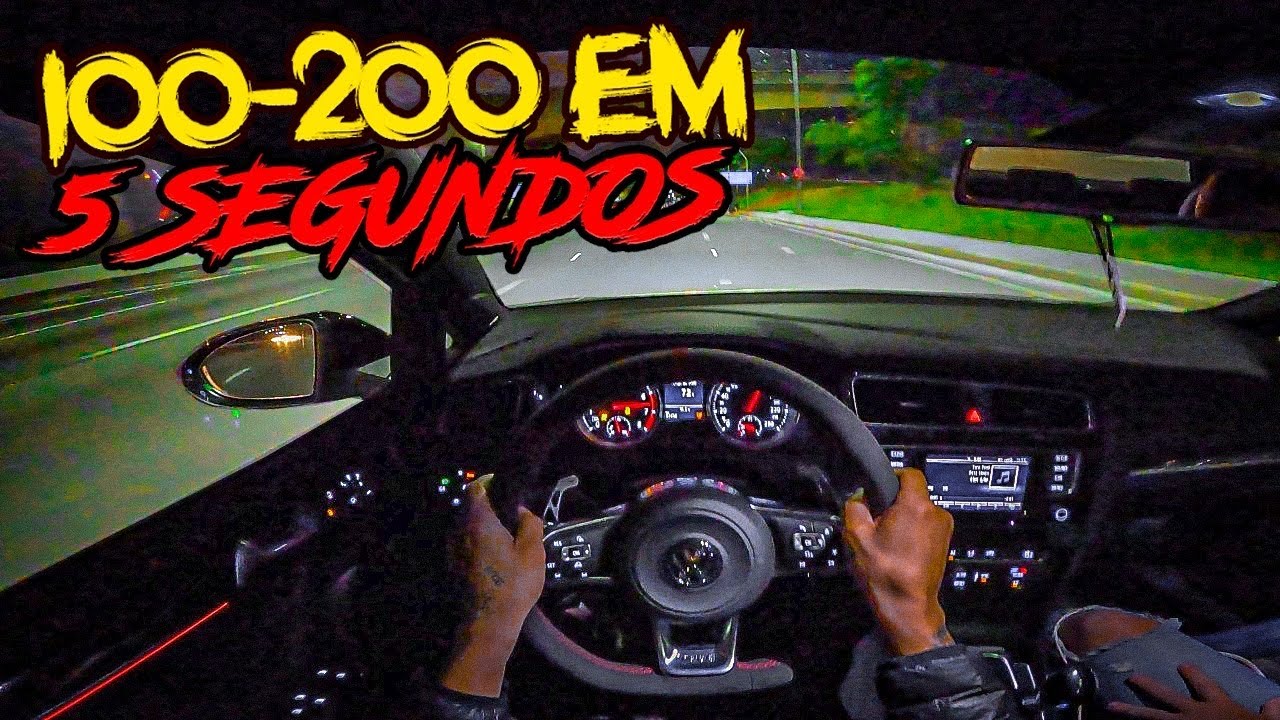 100-200 em 5 segundos ! ACELEREI O GTI FORJADAUM, O MAIS RAPIDO DO Brasil !