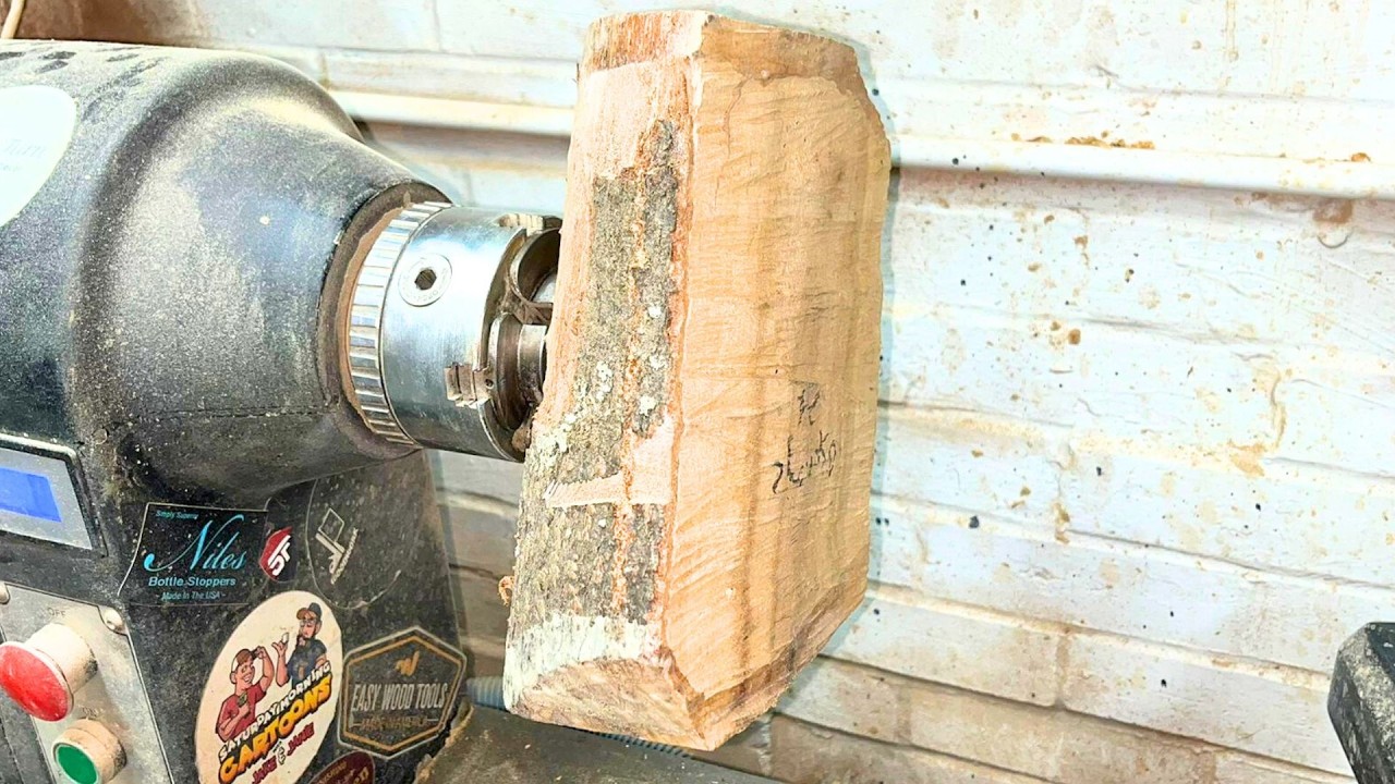 How To Make a Natural Edge Bowl. Beginner Woodturning Projects