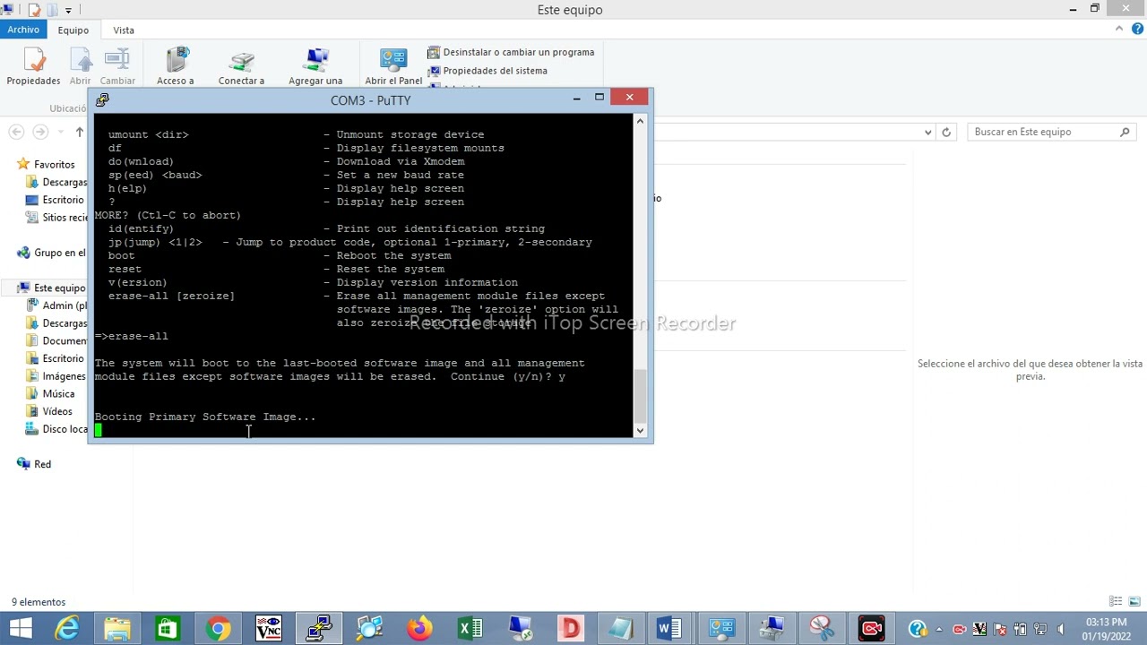 Reset de Fabrica Switch Aruba 2530-48G