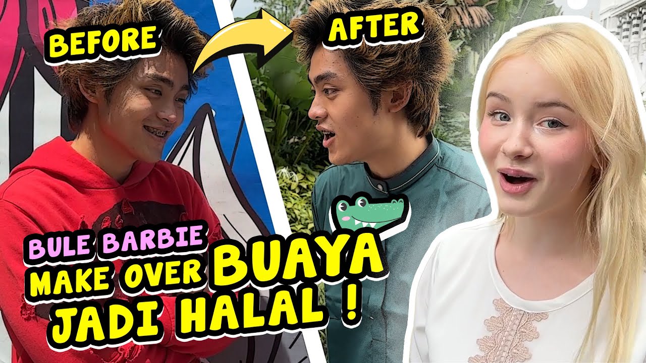 BULE BARBIE BIKIN BUAYA INDONESIA JADI HALAL??✨MASUK KE DALAM MASJID PULA