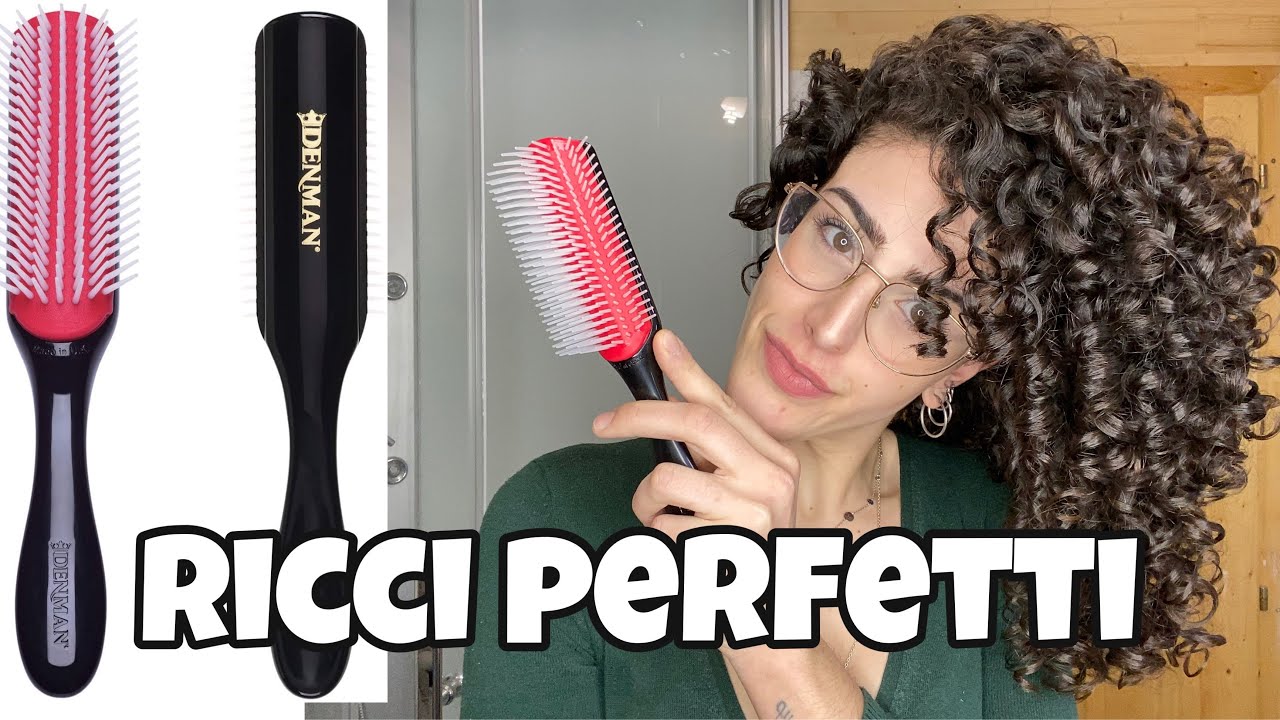 Ricci super definiti con la denman brush d4 a 9 file💥
