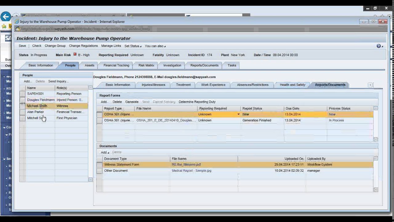 Webinar and LIVE Demo of SAP EHSM   Health and Safety Solutions