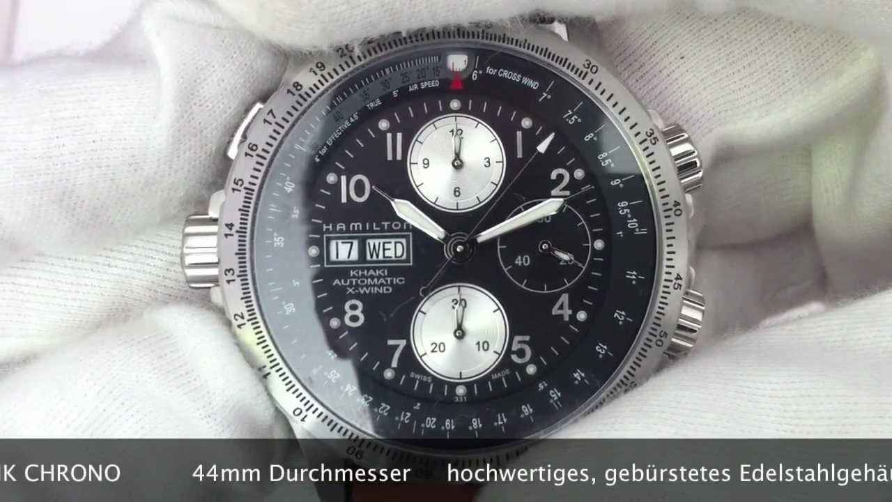HAMILTON KHAKI X-WIND AUTOMATIK CHRONO H77616533 / H77626153 www.olfert.co