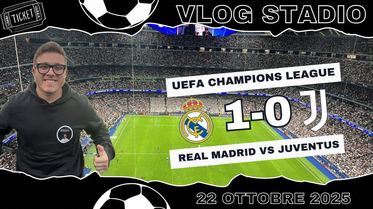 LA MIA PRIMA TRASFERTA EUROPEA A MADRID !! | Real Madrid vs Juventus Vlog Stadio