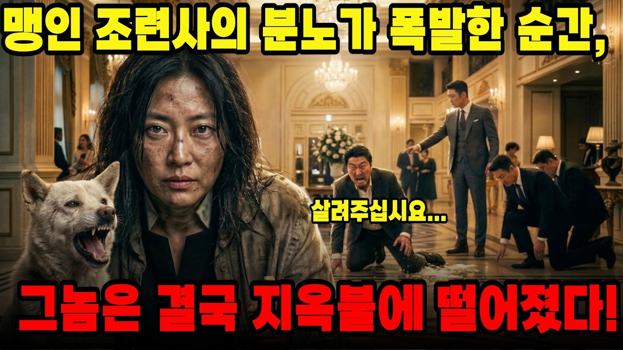 [인과응보] 눈먼 조련사와 노견을 짓밟은 삼촌의 처절한 최후 | 천벌, 사필귀정, 백구의 충성심, 사이다참교육
