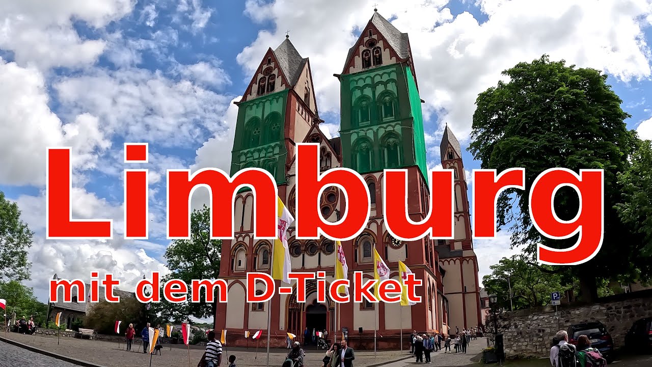 Limburg an der Lahn und mit der Bahn der Lahn entlang