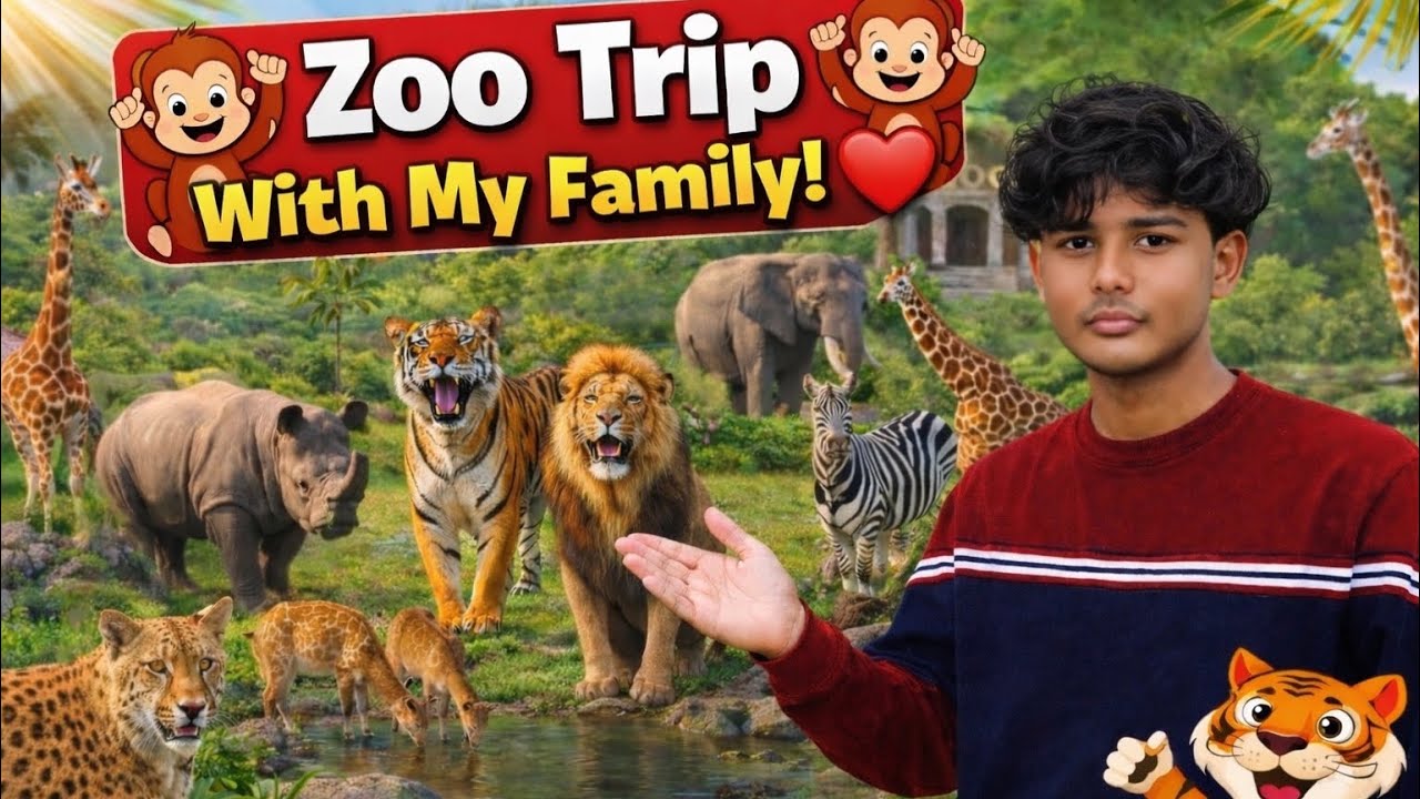 Family ke saath Zoo mein dhamaal! 🦁🐒 |2026 Family Vlog |