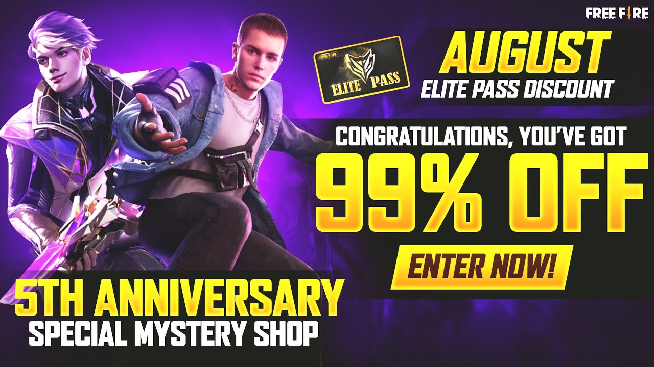 MYSTERY SHOP FREE FIRE MYSTERY SHOP 13.0 FREE FIRE | AUGUST MONTH ELITE PASS DISCOUNT | FF NEW EVENT