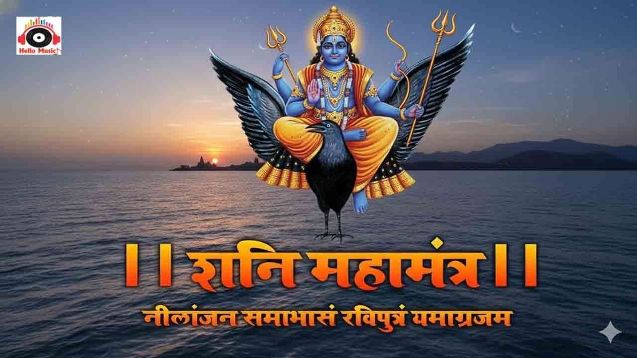 : शनिदेव मंत्र जाप | Shani Mantra Chanting | Nilanjana Samabhasam | Shree Shani Mahamantr