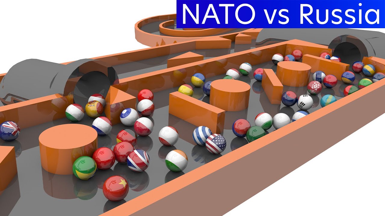 Countryballs Marble Race 3D | NATO vs Russia & Allies