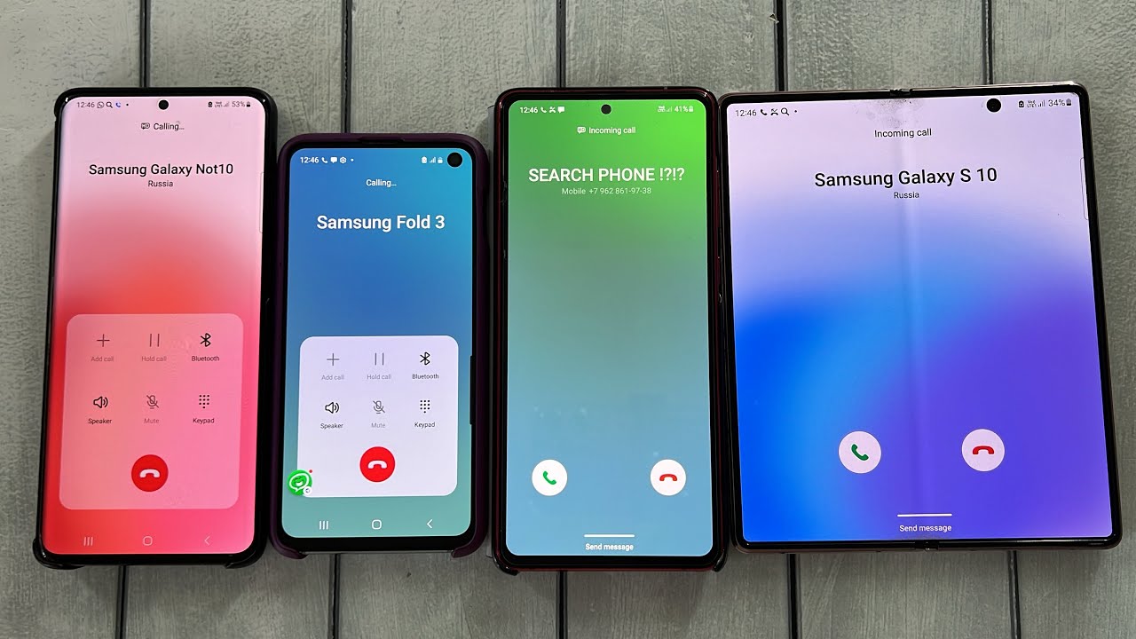 Samsung Z Fold 3 & S20+ & s10e & Note 20 Incoming Call