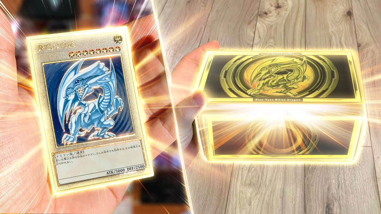 We PULLED the *RAREST* Golden Legendary Yu-Gi-Oh! Card!! | Blue-Eyes White Dragon!