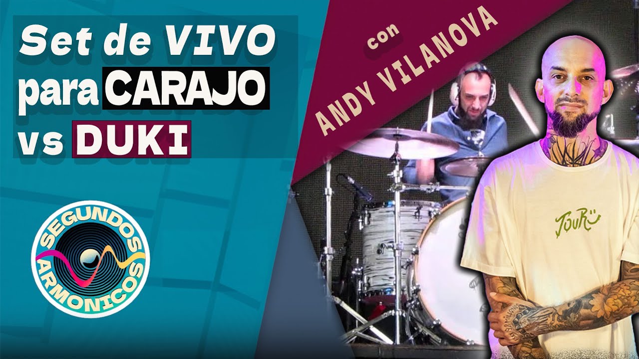 SET en VIVO (BATERÍA) para DUKI & CARAJO con Andy Vilanova | Búsqueda sonora en distintos géneros