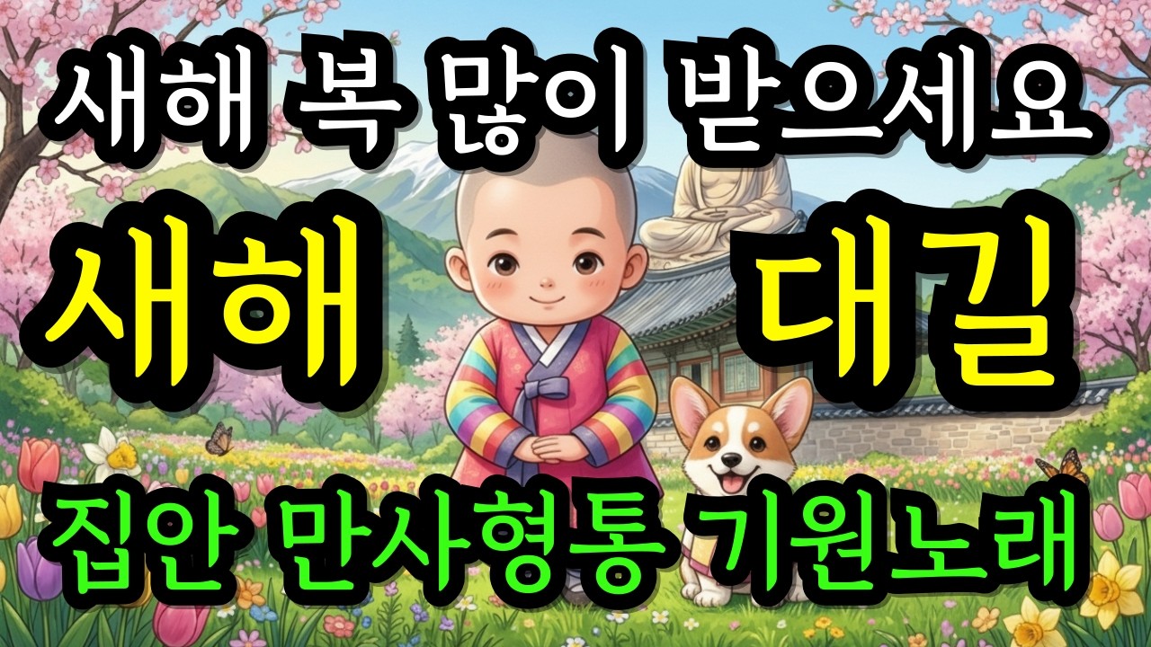 새해대길 틀어두고 집안에 큰 복 받으세요 | 일년 대운 기원하는 불교 노래 | 새해맞이 불교음악 #새해운맞이#새해대운