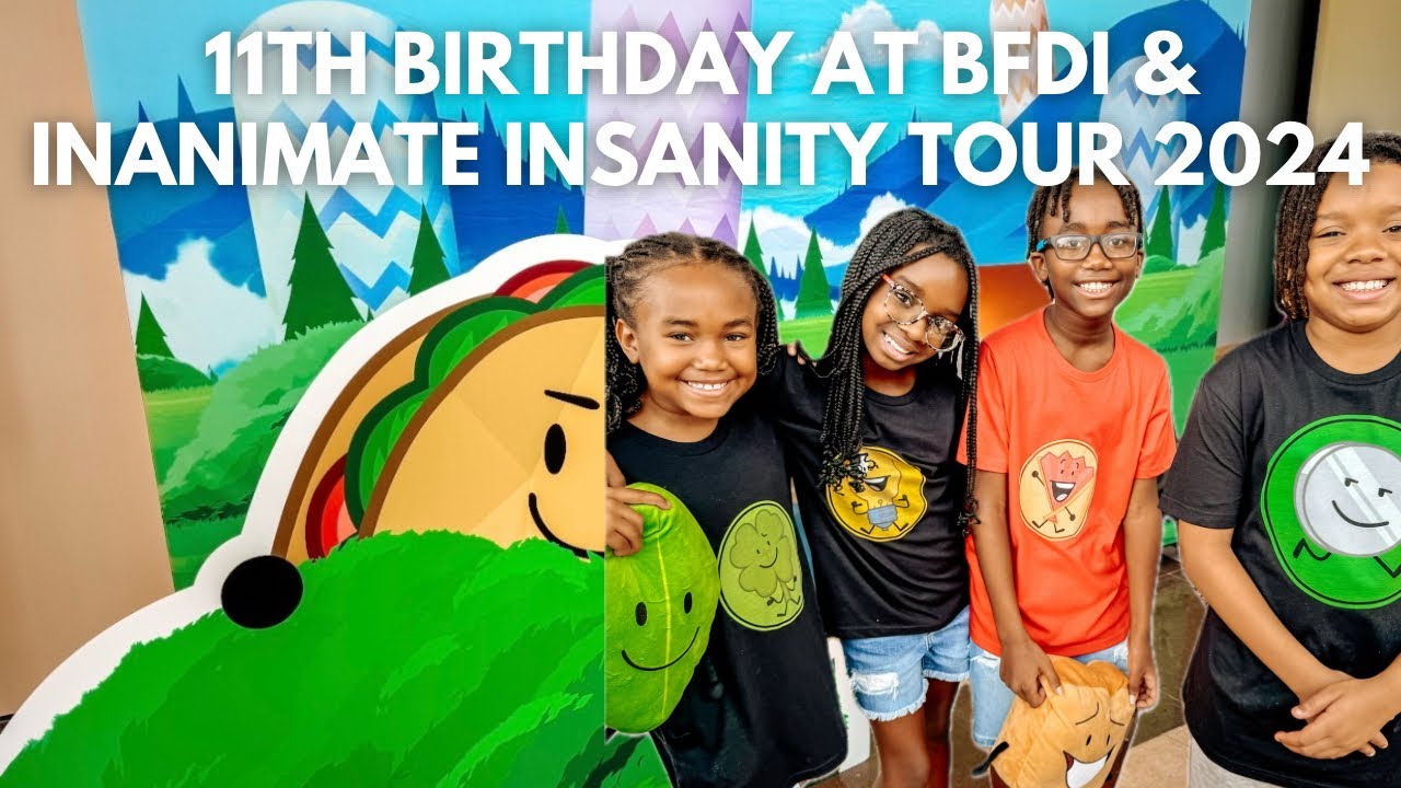 Aiden's 11th Birthday at BFDI & Inanimate Insanity Tour 2024 | Ft. Lauderdale Fun!