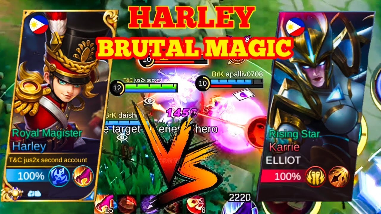 Harley new one shot combo 2023 instant delete enemy / harley brutal magic / top global harley