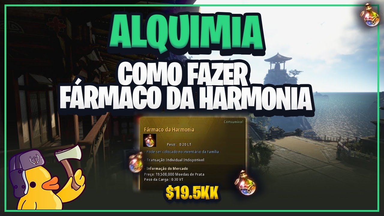 Black Desert - Fármaco da Harmonia! Como eu me organizo pra fazer na alquimia