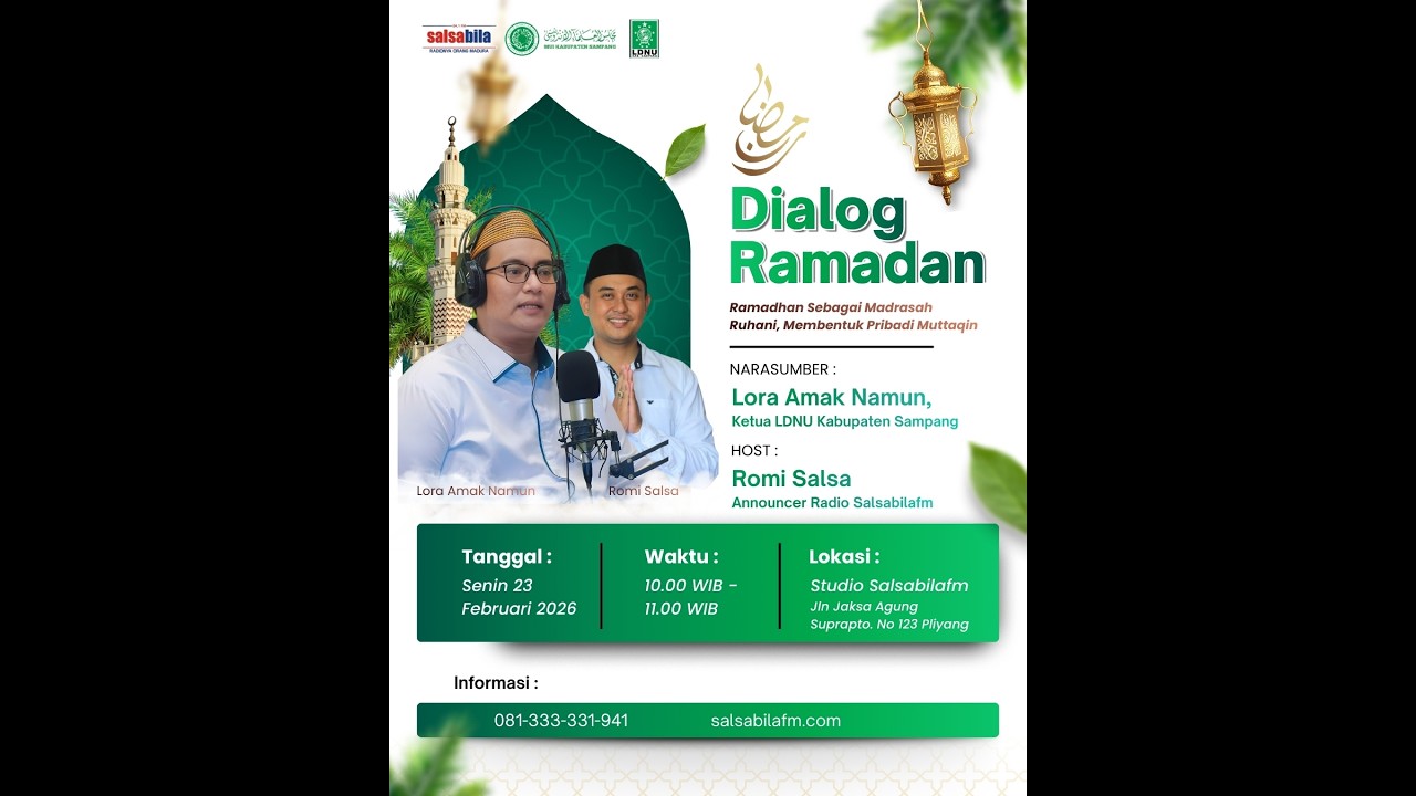 DIALOG RAMADAN || RAMADAN SEBAGAI MADRASAH RUHANI, MEMBENTUK PRIBADI MUTTAQIN