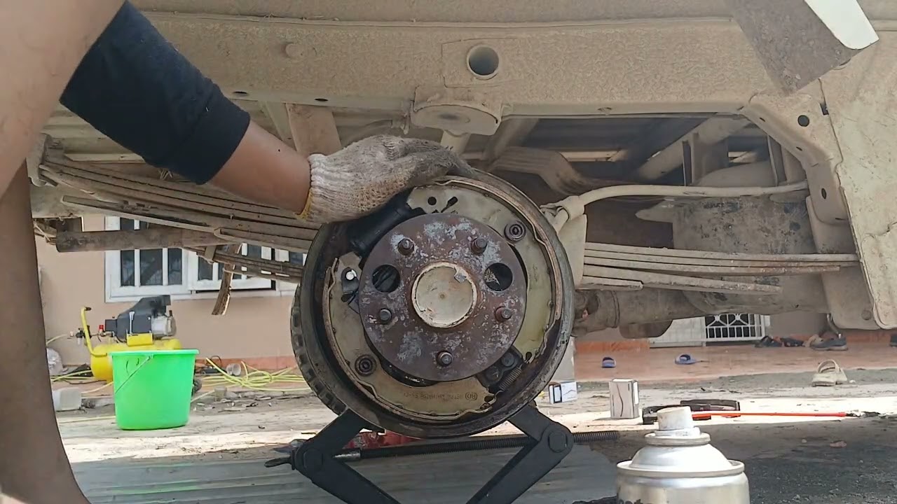 Cara mengencangkan rem belakang tromol granmax, avanza, xenia