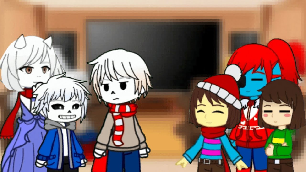 Реакция undertale персонажей на видео (Gacha Club) [13/НГ]