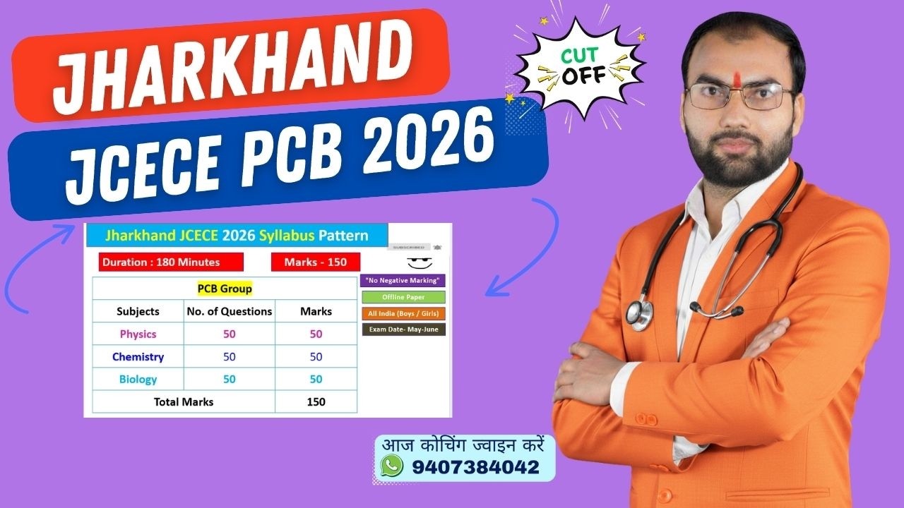 JCECE PCM Syllabus 2026 | JCECE Application Form 2026 | JCECE Cut Off 2026 | JCECE Exam Date 2026 