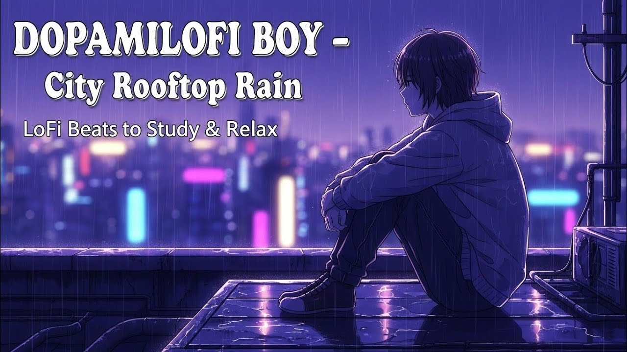 🌧️&ldquo;City Rooftop Rain | LoFi Beats to Study & Relax&rdquo;