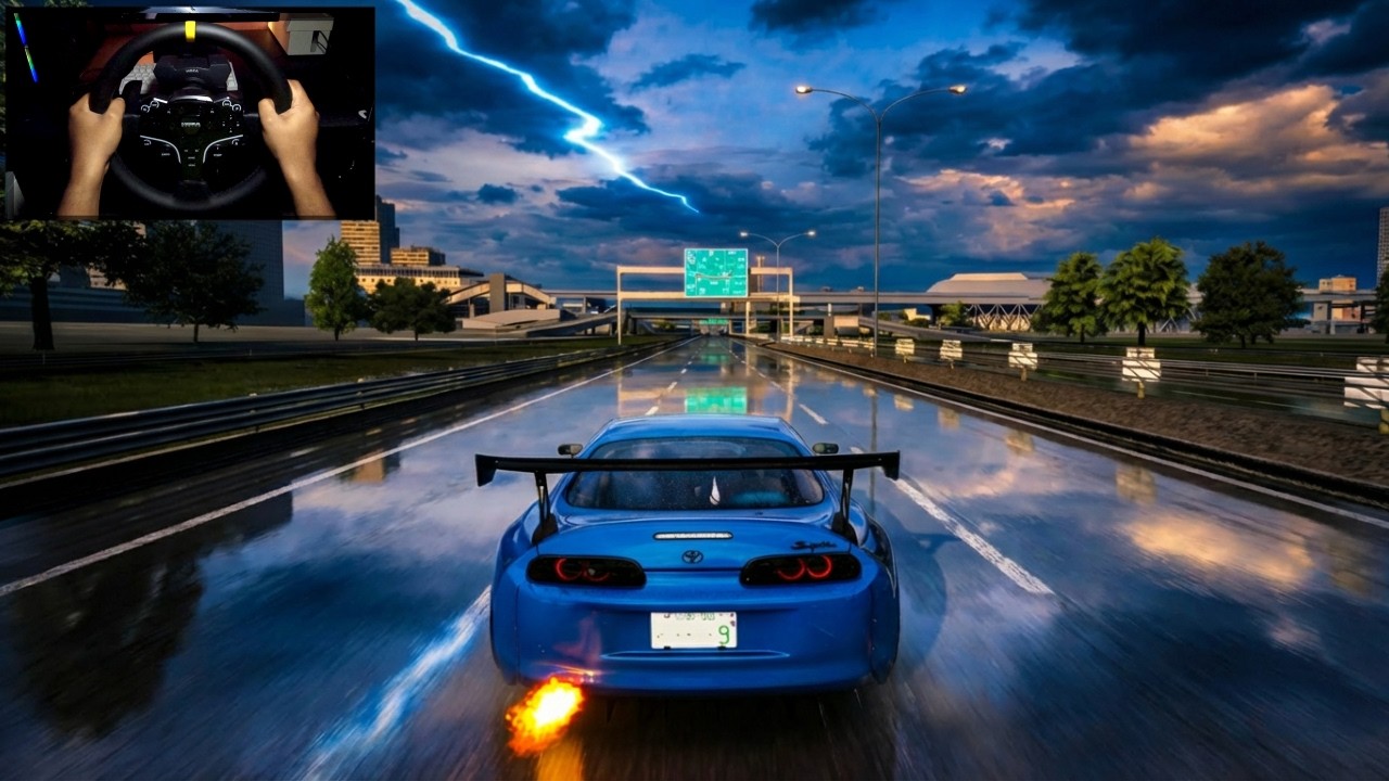 Realistic Wet Dawn Expressway | Toyota Supra Riddox Spectre