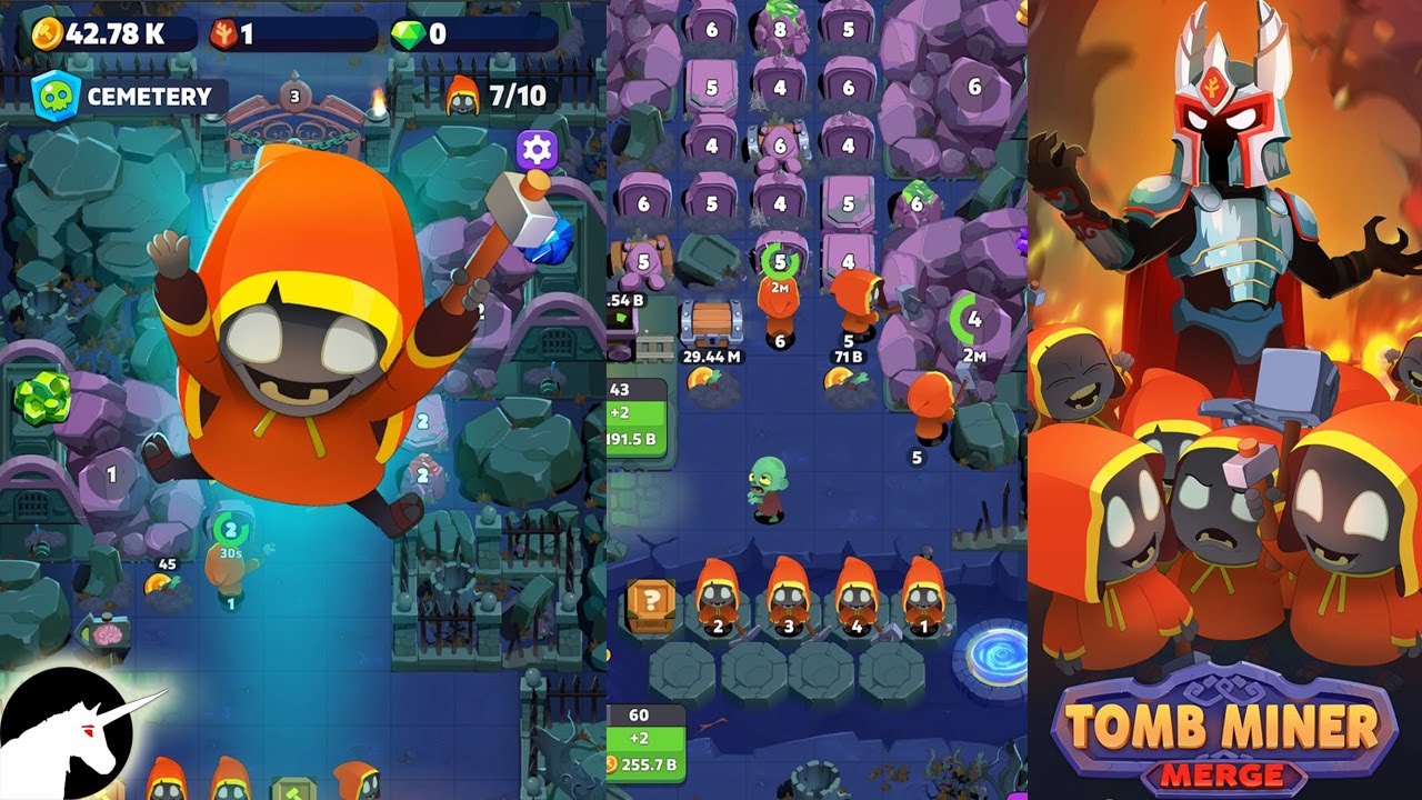 Tomb Miner Idle Merge gameplay