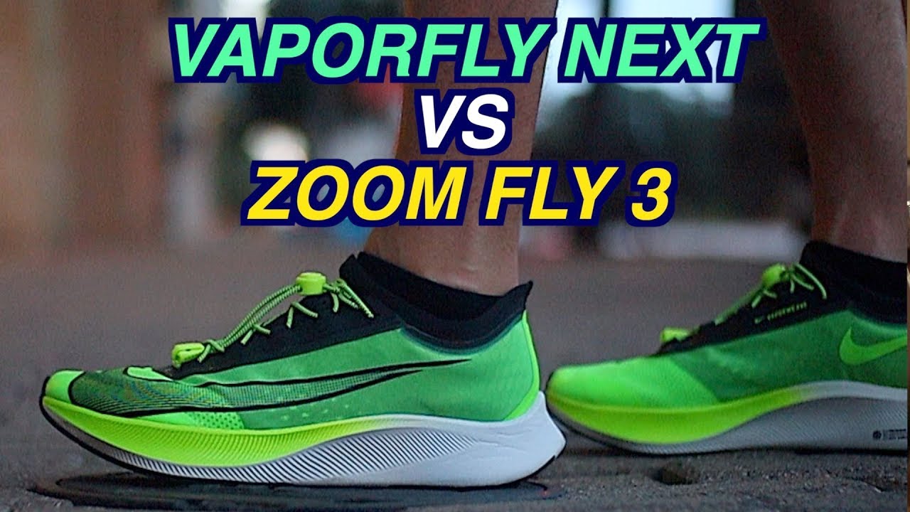 NIKE VAPORFLY NEXT VS ZOOM FLY 3 COMPARISON FOR RUNNERS