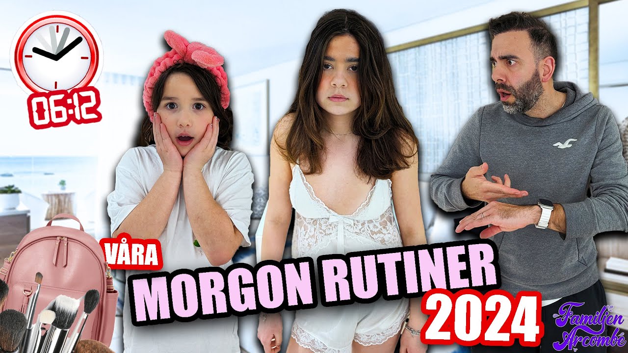 VÅR MORGONRUTIN 2024 ft. HELA FAMILJEN  *SVÅRT ATT GÅ UPP*