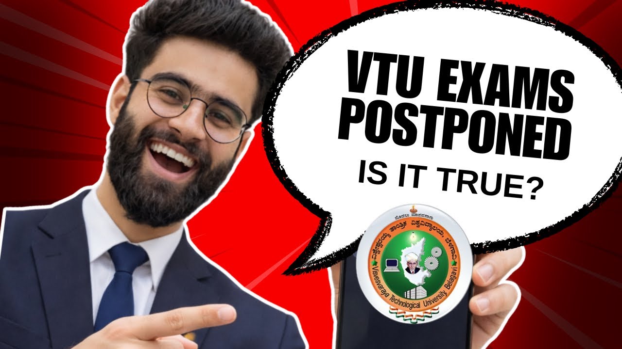 Экзамены в VTU отложены 😱