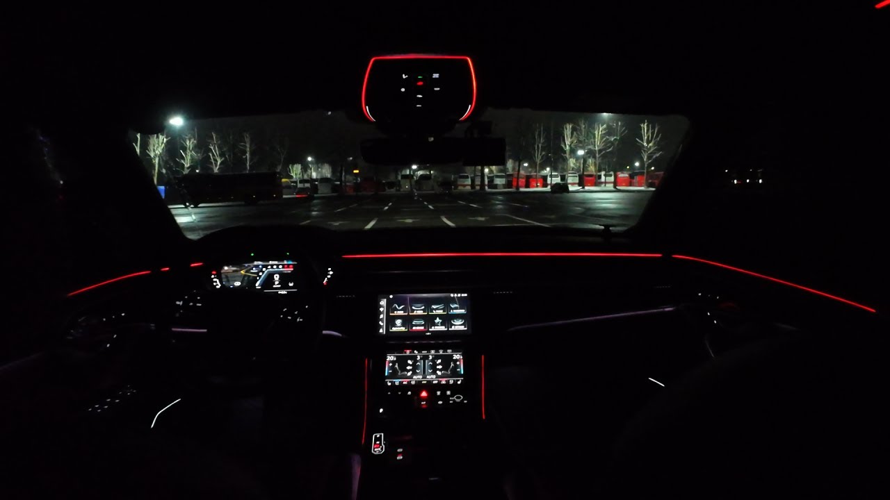 2024 AUDI A8 55 TFSI qu. Premium - POV Night Drive(rain) #a8 #audia8 #pointofview